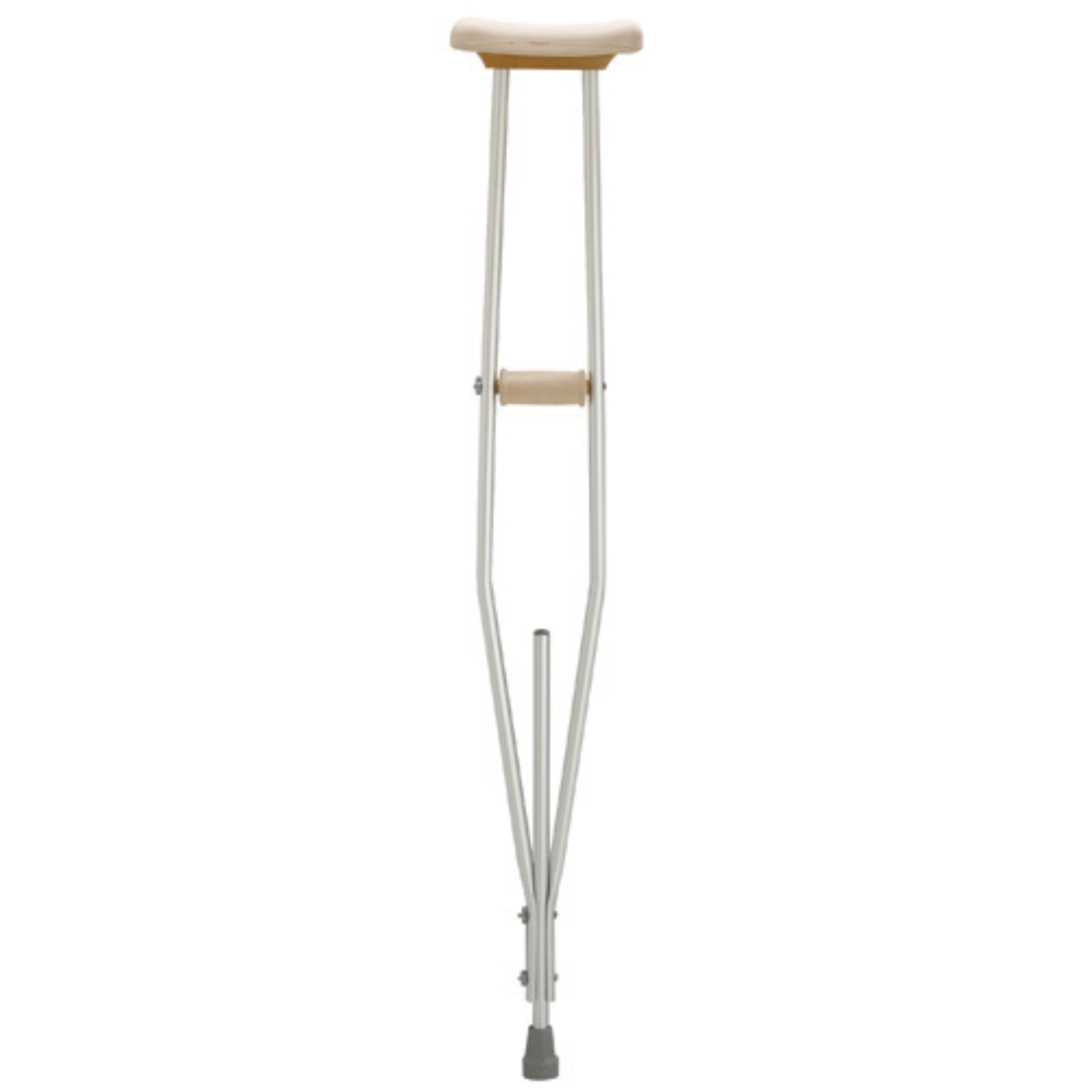 Lofstrand Aluminum Underarm Crutch With Wing Nut Adjustment-Youth - Tophatter Daily Deals