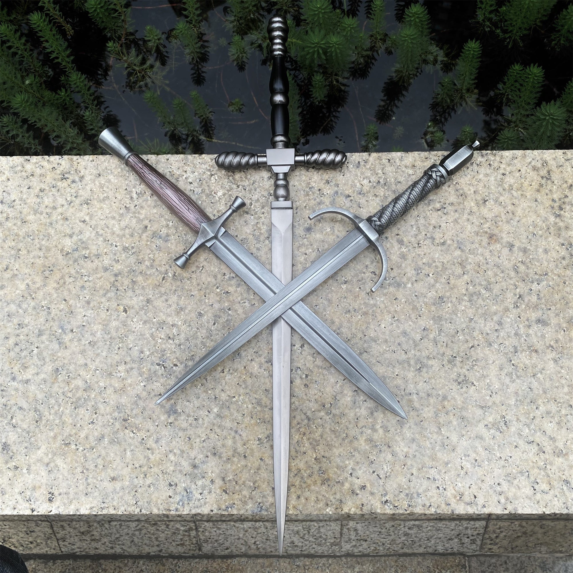 Middle Age Dagger ER Classical Dagger Parry Dagger Misericorde 3 in 1 Pack - Tophatter Daily Deals