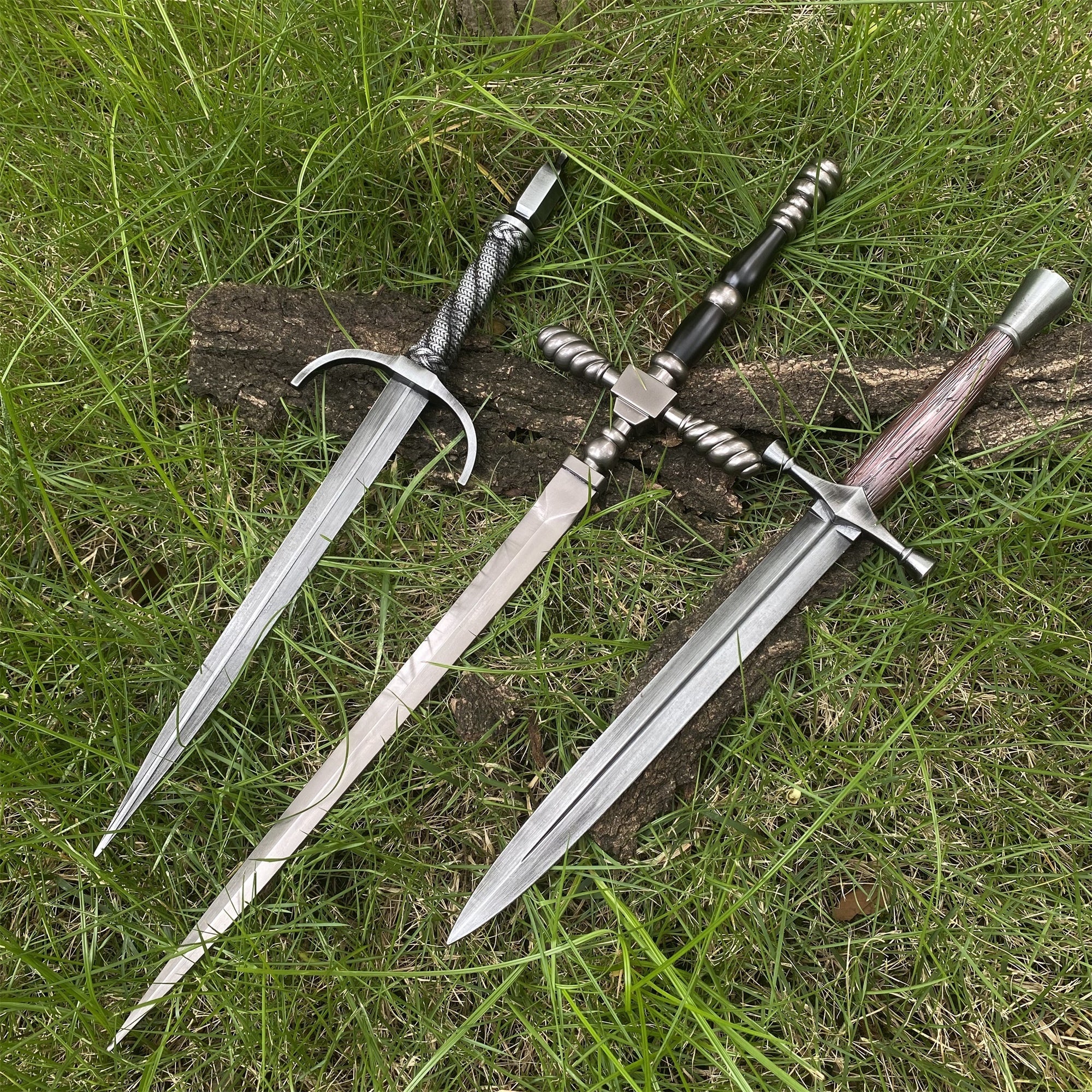 Middle Age Dagger ER Classical Dagger Parry Dagger Misericorde 3 in 1 Pack - Tophatter Daily Deals