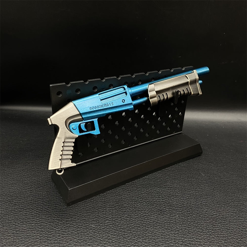 Miniature Metal Pump Shotgun 18CM/7.0" Wih Plastic Stand - Tophatter Daily Deals