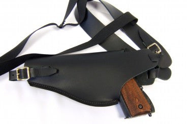Shoulder Holster - Black Leather Holster - Tophatter Daily Deals