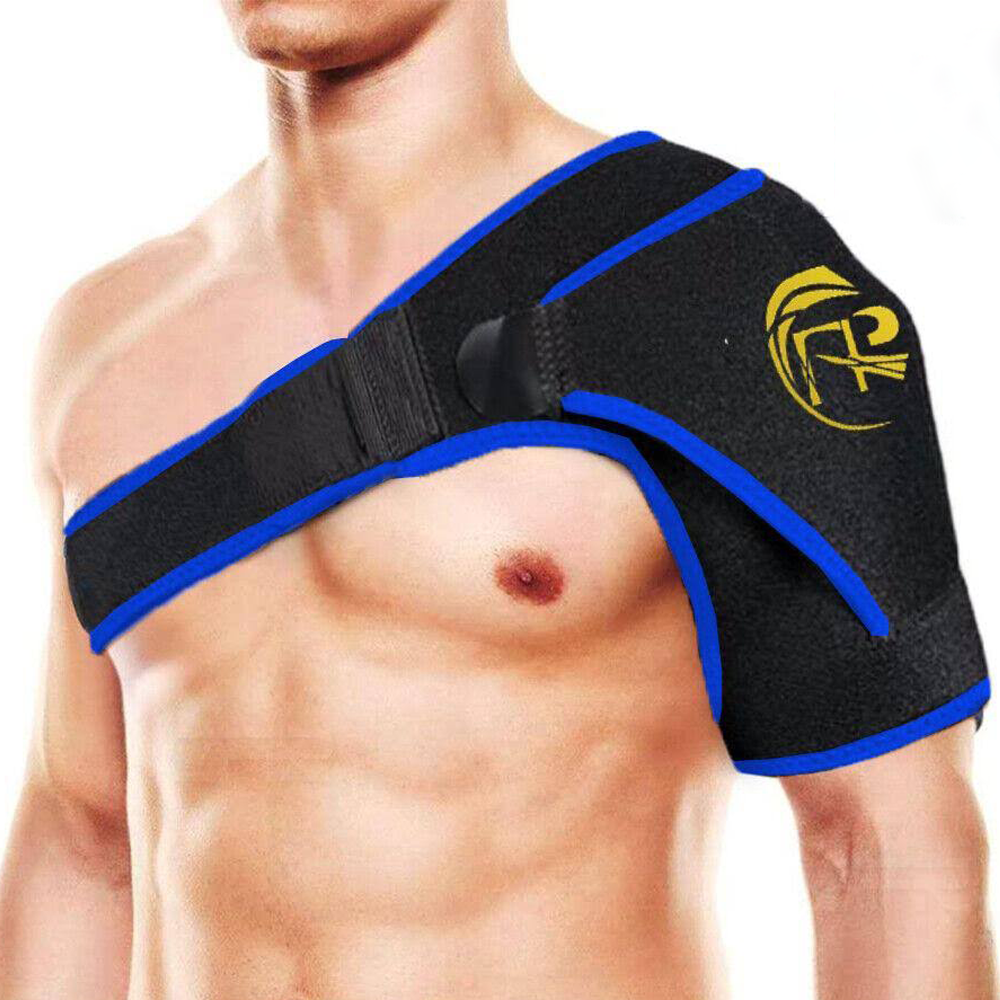 Shoulder Strap for Pain - Shoulder Support Brace Injury Strap Rotator Cuff Compression Wrap AC Joint Pain Blue Exercise & Fitness - Tophatter Daily Deals