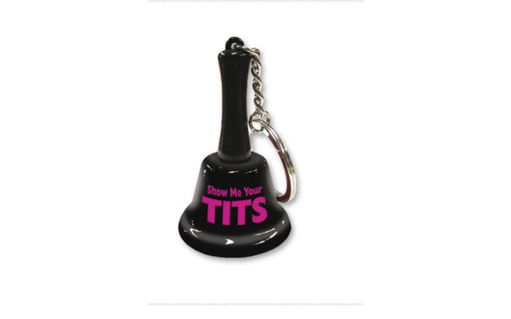 Show Me Your Tits Mini Bell Keychain – Novelty Accessory > Novelties > Gag Gifts - Tophatter Daily Deals
