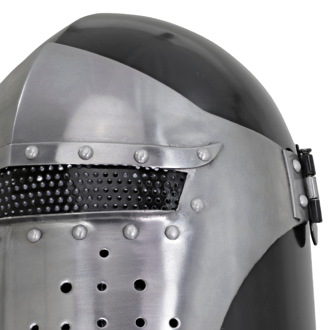 Siege Sentinel Dual Tone Visored Barbuta Helmet historical period - Tophatter Daily Deals