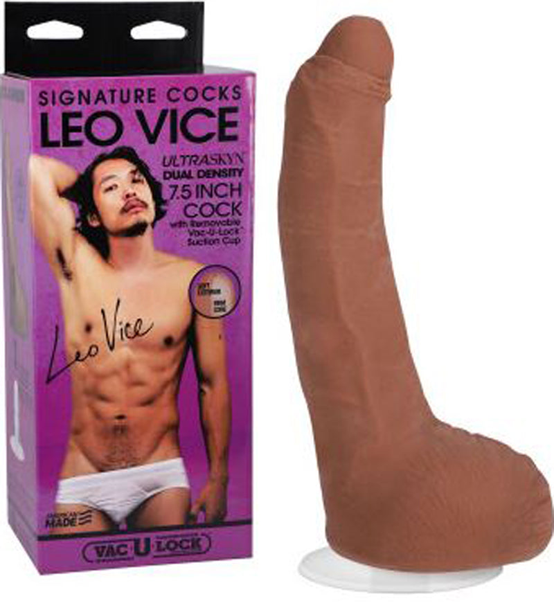 Signature Cocks Leo Vice 7.5 Inch Ultraskyn Dual Density Cock with Removable Vac-U-Lock Suction Cup > Dildos > Performer Replica - Tophatter Daily Deals