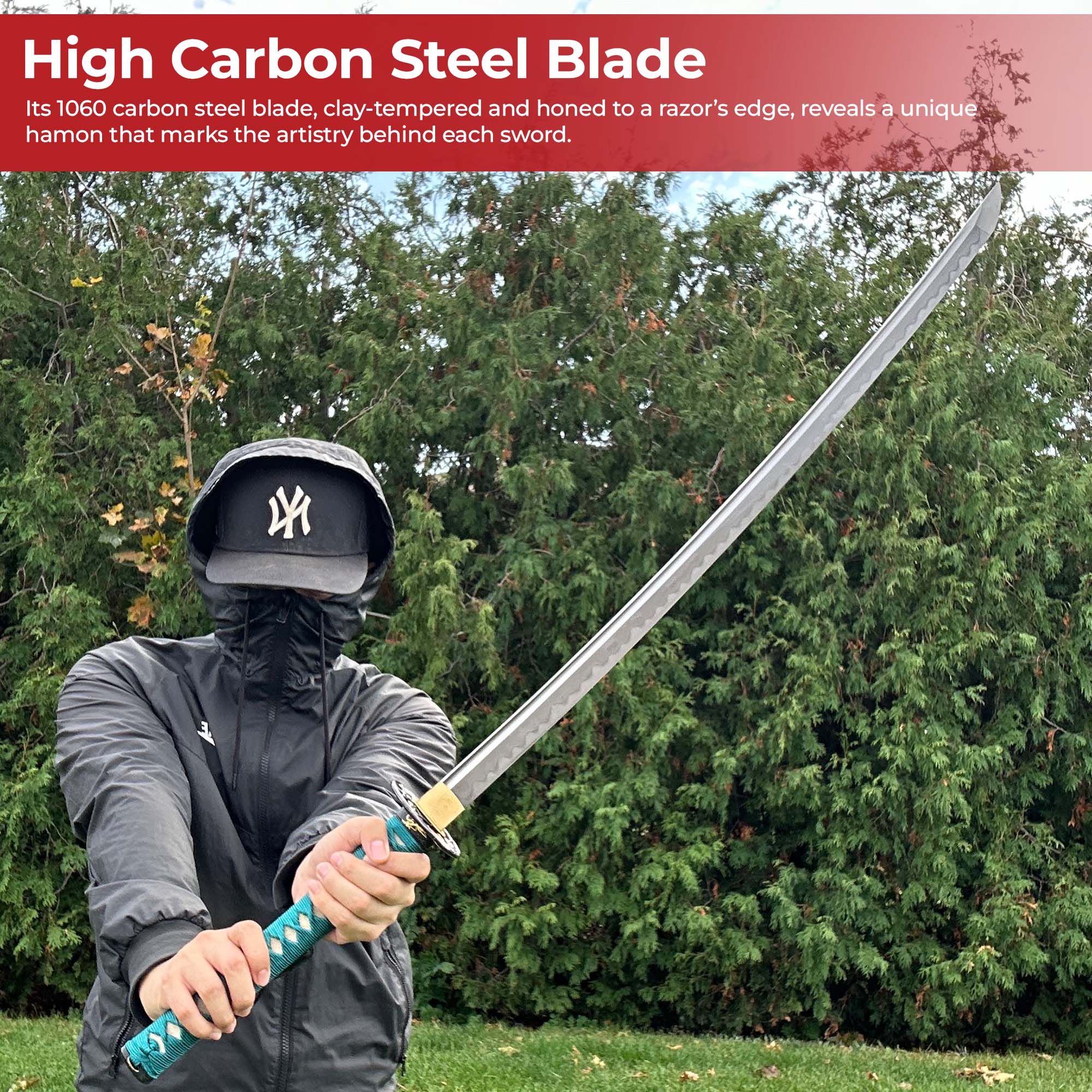 Silent Mantis 1060 handmade Katana Swords - Tophatter Daily Deals