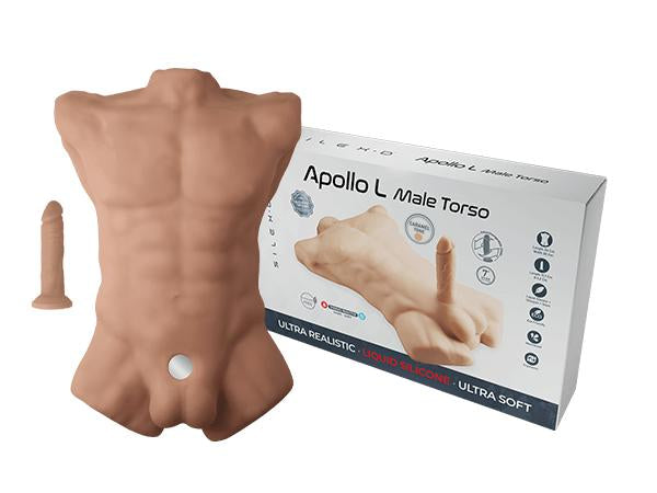 Silexd 7 Inch Apollo Torso and Dildo Liquid Silicone Caramel > Sex Toys > Sex Dolls > Premium - Tophatter Daily Deals