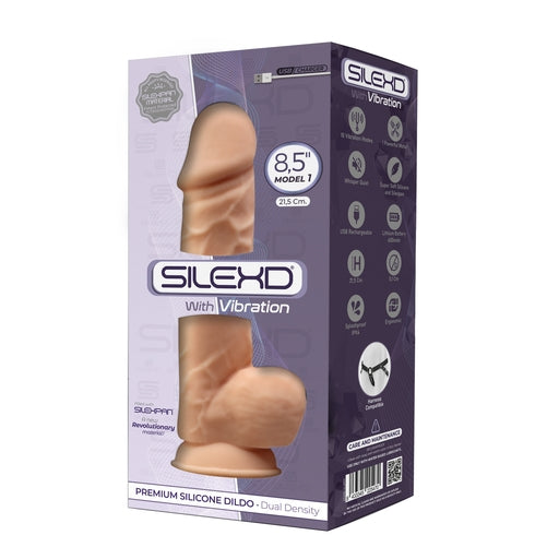 Silexd 8.5 Inch Model 1 Flesh Motor Premium Silicone Dildo with Vibration and Suction Cup > Vibrators > Realistic Vibrators - Tophatter Daily Deals