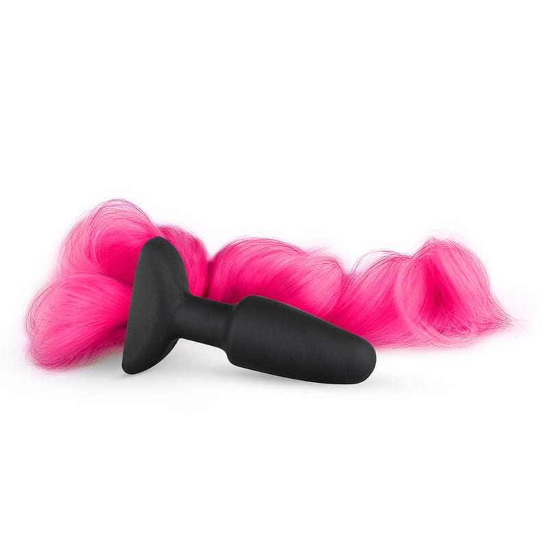 Silicone Butt Plug With Tail Pink > Anal Range > Tail Butt Plugs - Tophatter Daily Deals