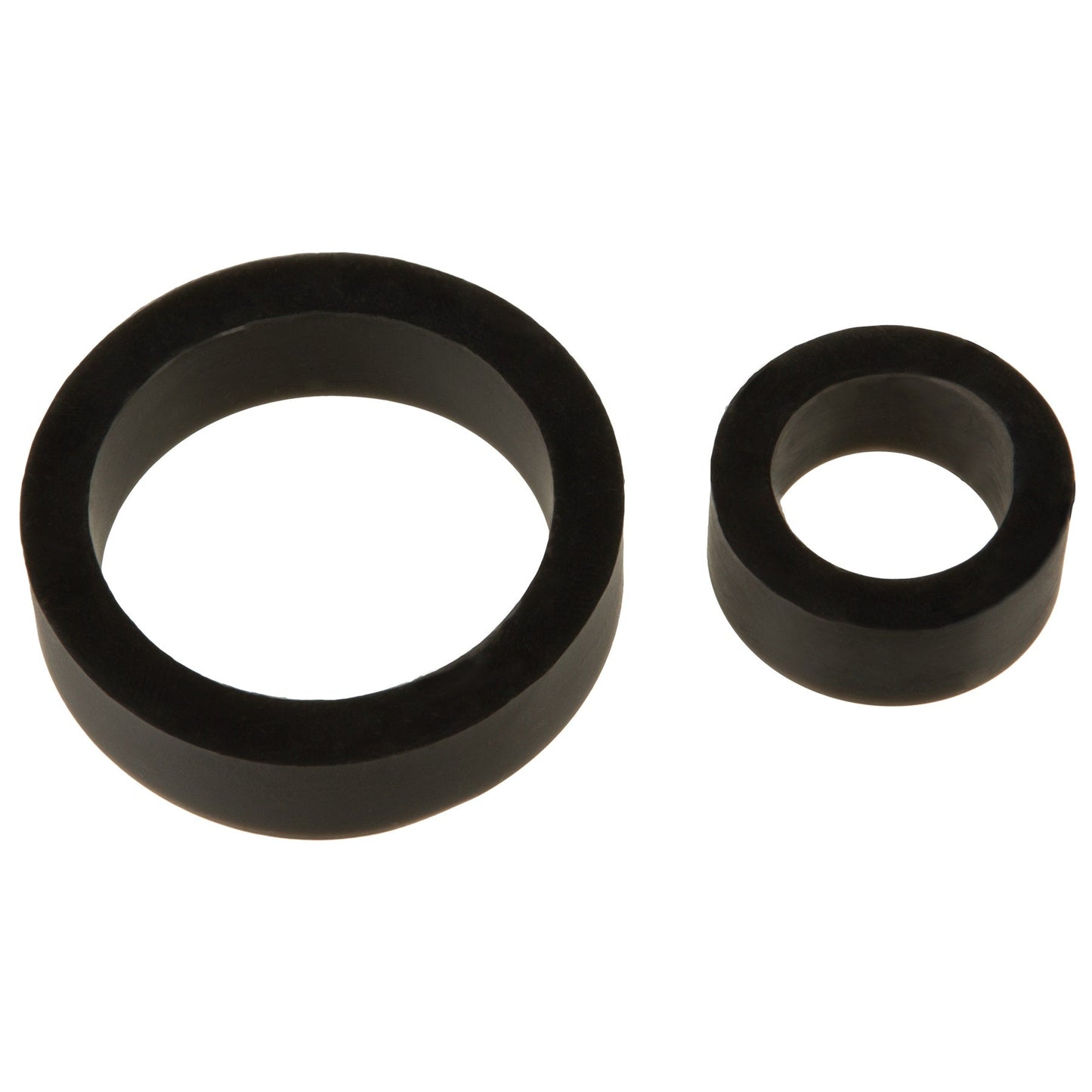 Silicone Cock Rings Double Pack Black > Cock Ring > Sets - Tophatter Daily Deals
