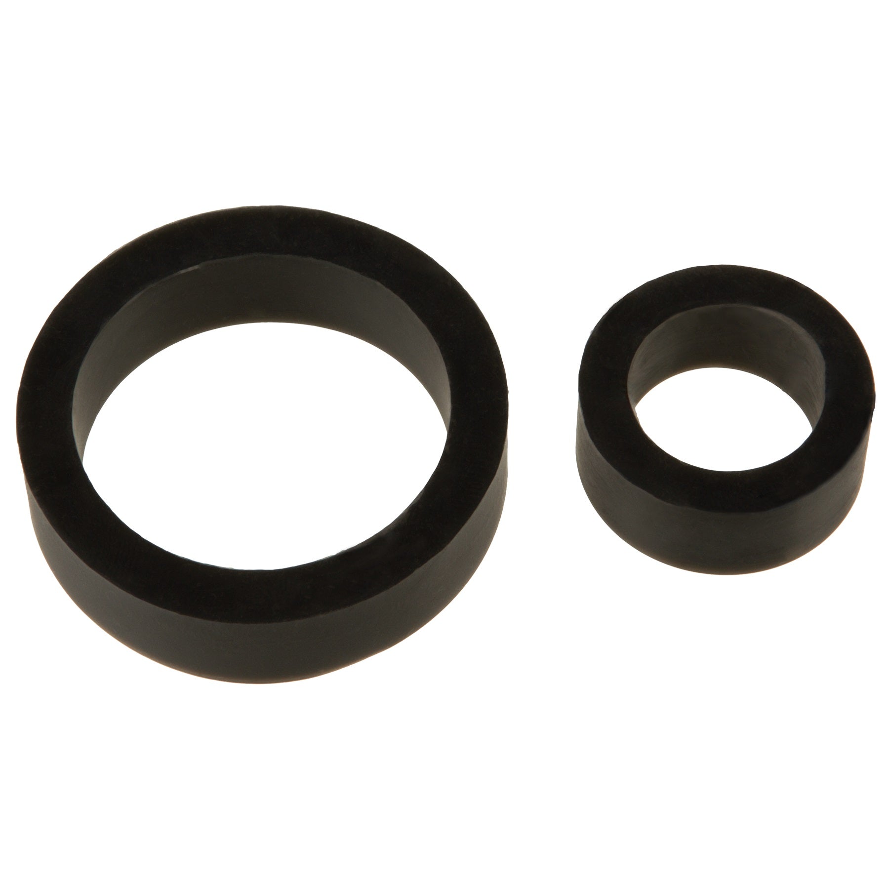 Silicone Cock Rings Double Pack Black > Cock Ring > Sets - Tophatter Daily Deals