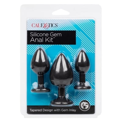 Silicone Gem Anal Kit – Set of 3 Graduated Anal Plugs > Anal Range > Butt Plug Kits - Tophatter Daily Deals