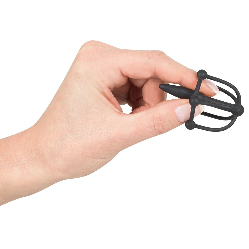 Silicone Penis Plug with Glans Cage – Soft Flexible Penis Plug > Sex Toys For Men > Sounding Rods - Tophatter Daily Deals