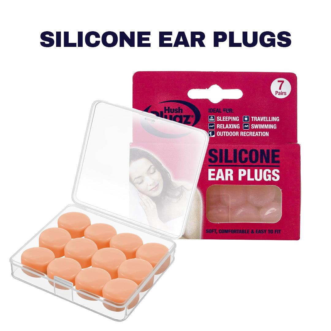 Sleep Ear Plugs Noise Canceling - 7 Pairs Silicone Ear Plugs Earplugz Defenders Sleep Noise Swimming Earplugs Personal Care - Tophatter Daily Deals