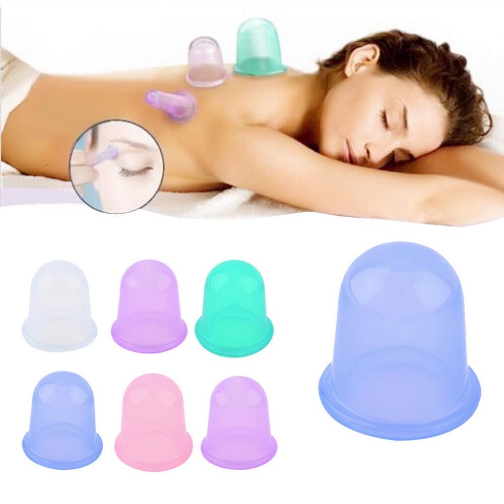 Silicone Cupping Set - Anti Cellulite Cup Massage Roller Vacuum Massage Cup Kit Body Cup Set Health & Beauty - Tophatter Daily Deals