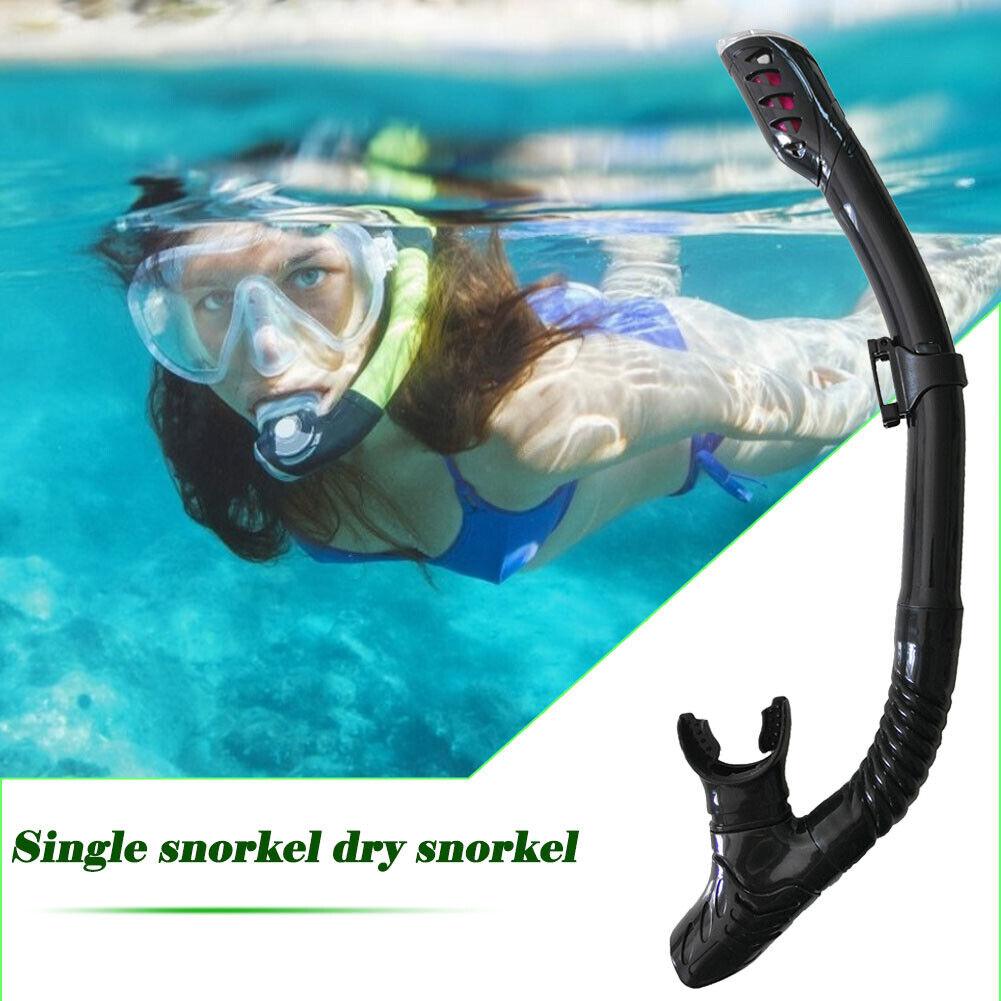 Swimming Breathing Tube - Dry Snorkel-Diving Snorkel For Scuba Diving Freediving Snorkeling With Top Dry Valve And Comfortable Mouthpiece Snorkel Swimming - Tophatter Daily Deals