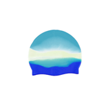Waterproof Swimming Cap - Swimming Hat Waterproof Silicone Shower Pool Cap | High Quality Silicone Swimming Caps | One Size Fits All Blue waves Swimming - Tophatter Daily Deals
