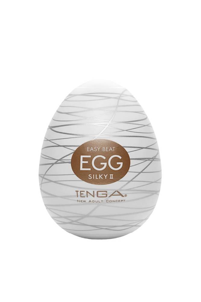 Tenga - Egg - Silky II Textured Egg Masturbator Sex Toy - Tophatter Daily Deals