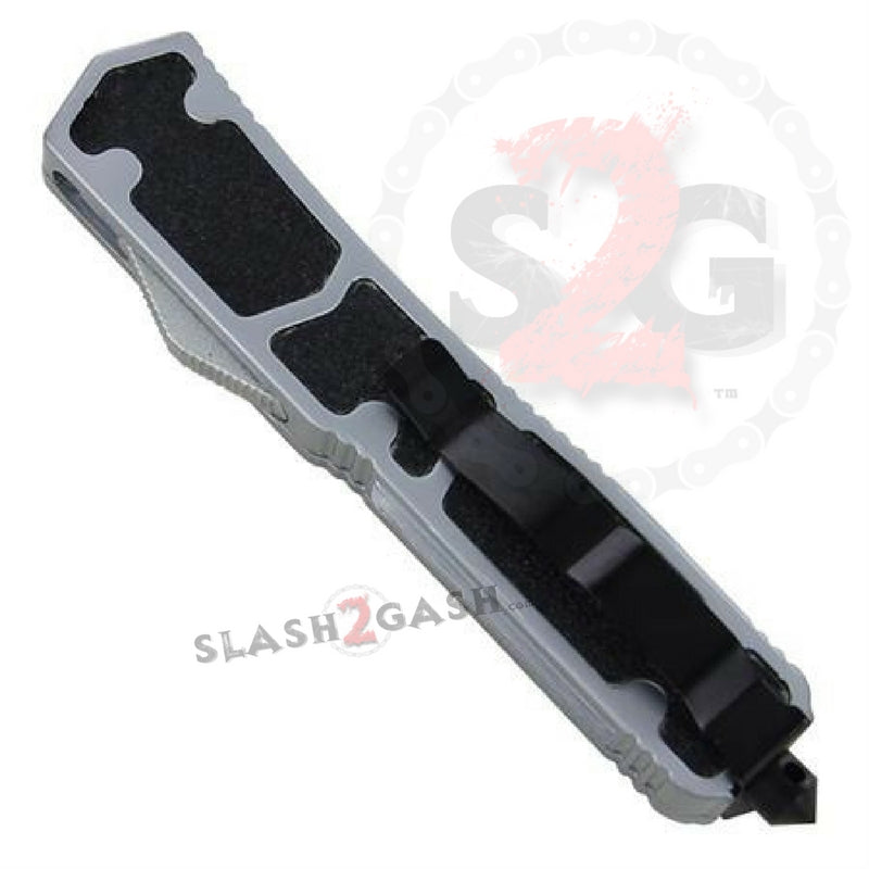 Silver Fox Dual Action OTF Automatic Knife - Single Edge Dagger w/ Sheath Knife-OTF - Tophatter Daily Deals