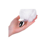 Silver Metal Anal Plug Small with White Faux Fur Tail > Anal Range > Tail Butt Plugs - Tophatter Daily Deals