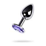 Silver Metal Anal Plug with Amethyst Crystal (Purple) – Small Anal Plug > Anal Range > Jewel Butt Plugs - Tophatter Daily Deals