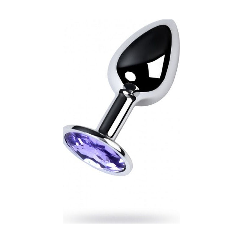 Silver Metal Anal Plug with Amethyst Crystal (Purple) – Small Anal Plug > Anal Range > Jewel Butt Plugs - Tophatter Daily Deals