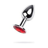 Silver Metal Anal Plug with Red Ruby Gem Small > Anal Range > Jewel Butt Plugs - Tophatter Daily Deals