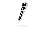 Silver Metal Urethral Plug with Sapphire Rhinestone Small > Sex Toys For Men > Sounding Rods - Tophatter Daily Deals