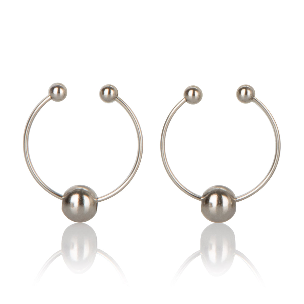 Silver Nipple Jewelry Rings Comfortable Erotic Body Jewelry > Clothes > Body Jewellery (Non Piercing) - Tophatter Daily Deals