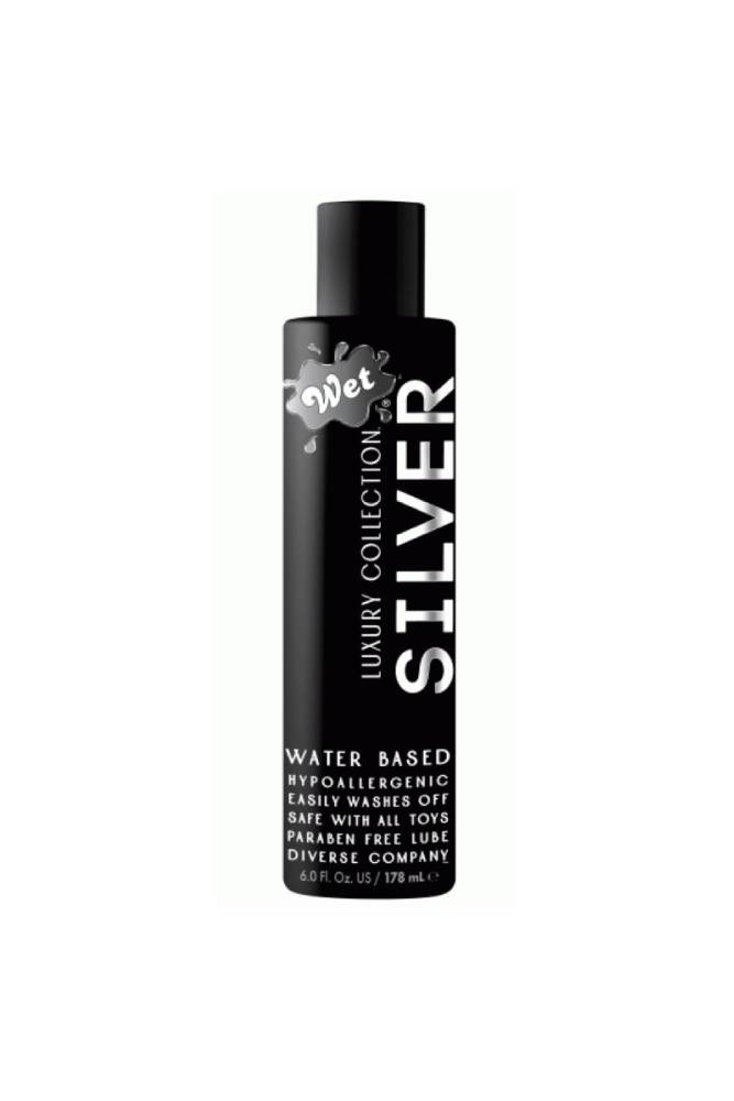 Wet - Silver Luxury Water-based Lubricant - Assorted 6 oz Liquid - Tophatter Daily Deals