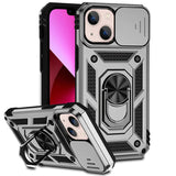 Magnetic Phone Case Rugged Ring Kickstand Fall 2025 Silver - Tophatter Daily Deals