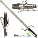 AUTOMATIC Baton w/Guard Expandable Solid Metal Stick Chrome SD-Baton - Tophatter Daily Deals