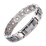 Arthritis Bracelet Mens - Magnetic Bracelet Therapy Weight Loss Pain Relief Bracelet Silver Personal Care - Tophatter Daily Deals