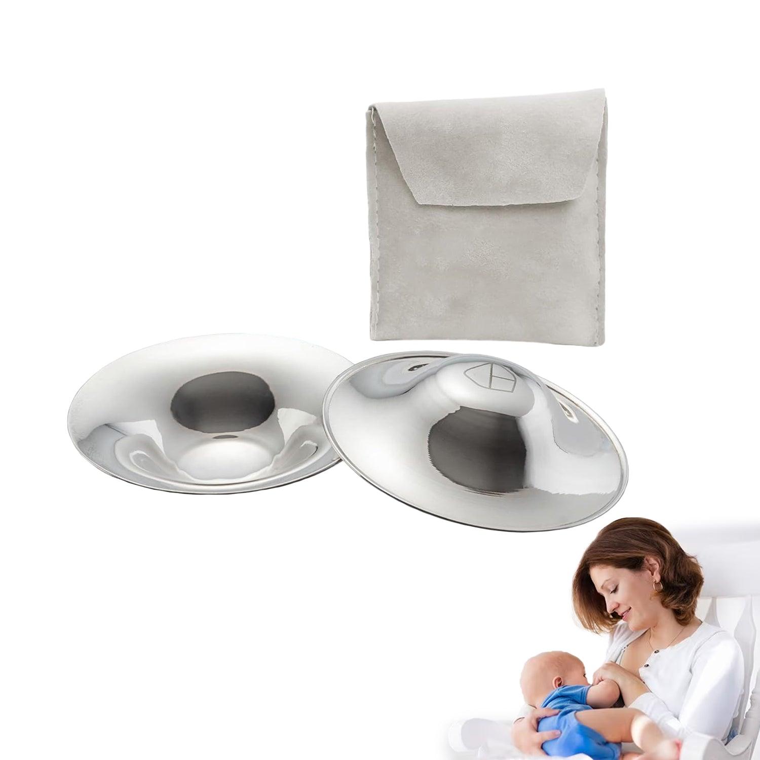 Silver Nipple Shields - Babycare Nickel Free Silver Cups Breastfeeding for Nursing Newborn | Protect and Soothe your Nursing Nipples Health & Beauty - Tophatter Daily Deals
