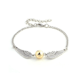 Deathly Hallows Necklace - Wizard Potter Golden Snitch Inspired Silver Necklace Bracelet Gifts Sets UK Snitch Bracelet Silver Festive & Franchise - Tophatter Daily Deals