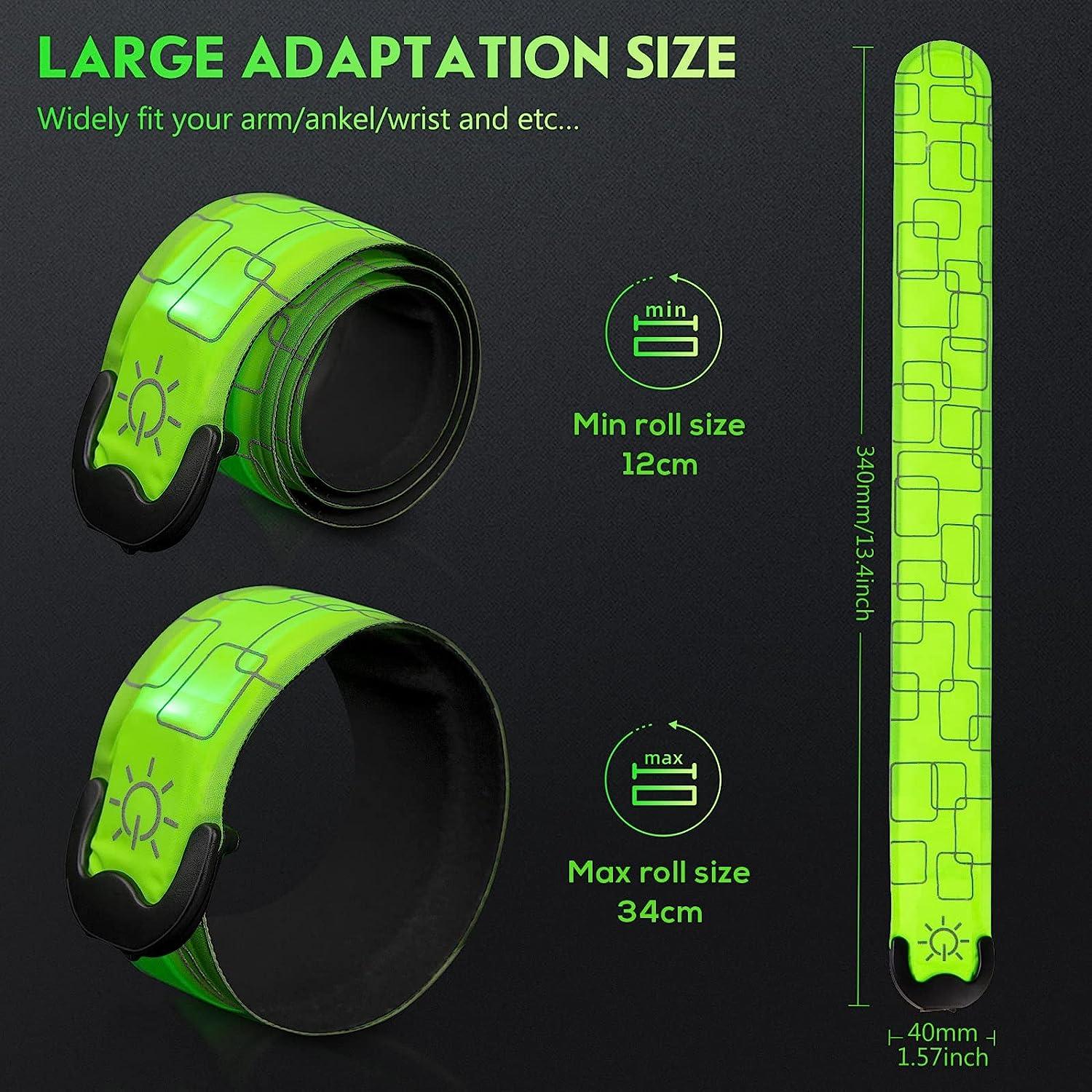 Led Armbands for Runners - 2pcs Armband Lights for Running USB Rechargeable Sports & Outdoor - Tophatter Daily Deals