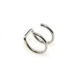 Simple U-shaped Lip Ring Ear Clip Multipurpose Jewelry For Women 1 Pc Y2K silvery - Tophatter Daily Deals