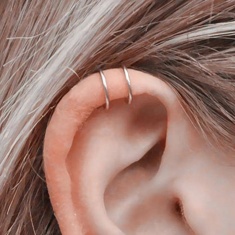 Simple U-shaped Lip Ring Ear Clip Multipurpose Jewelry For Women 1 Pc Y2K - Tophatter Daily Deals