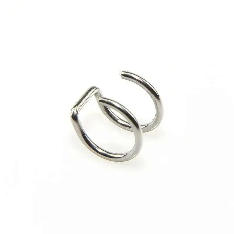 Simple U-shaped Lip Ring Ear Clip Multipurpose Jewelry For Women 1 Pc Y2K - Tophatter Daily Deals