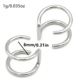 Simple U-shaped Lip Ring Ear Clip Multipurpose Jewelry For Women 1 Pc Y2K - Tophatter Daily Deals