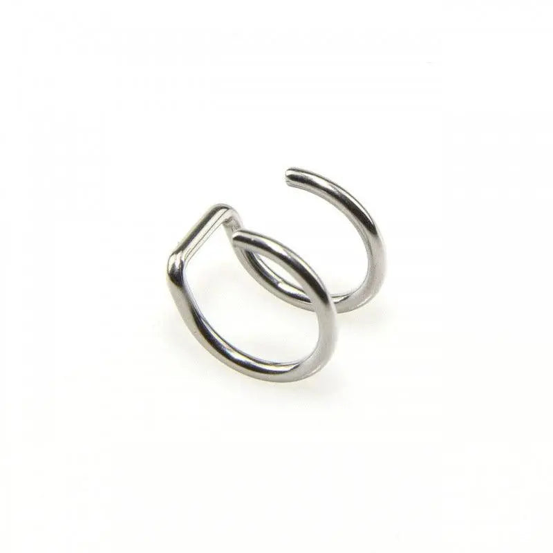 Simple U-shaped Lip Ring Ear Clip Multipurpose Jewelry For Women 1 Pc Y2K - Tophatter Daily Deals
