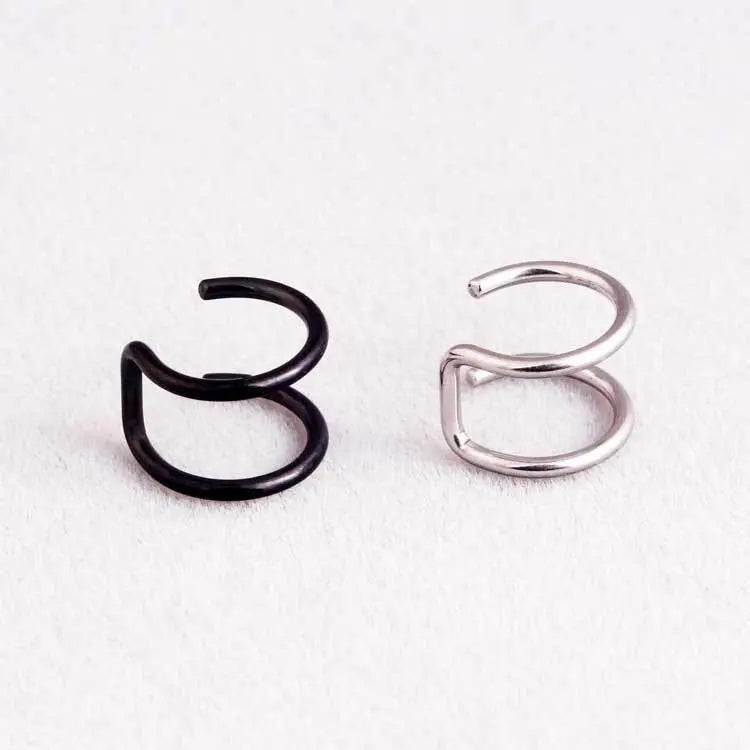 Simple U-shaped Lip Ring Ear Clip Multipurpose Jewelry For Women 1 Pc Y2K - Tophatter Daily Deals