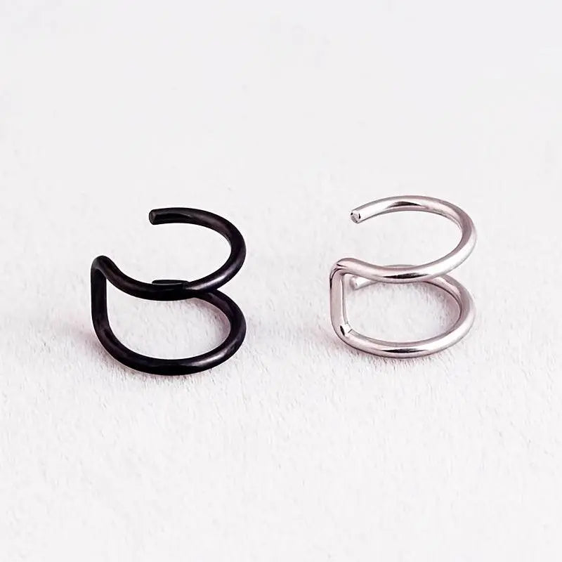 Simple U-shaped Lip Ring Ear Clip Multipurpose Jewelry For Women 1 Pc Y2K - Tophatter Daily Deals