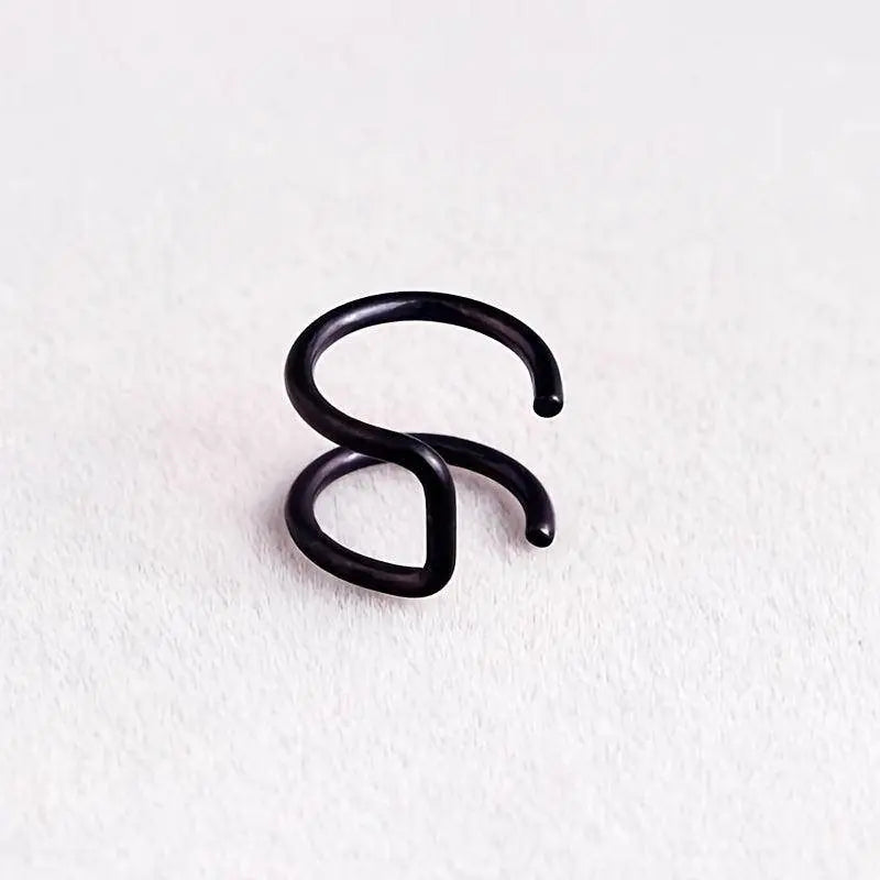 Simple U-shaped Lip Ring Ear Clip Multipurpose Jewelry For Women 1 Pc Y2K - Tophatter Daily Deals