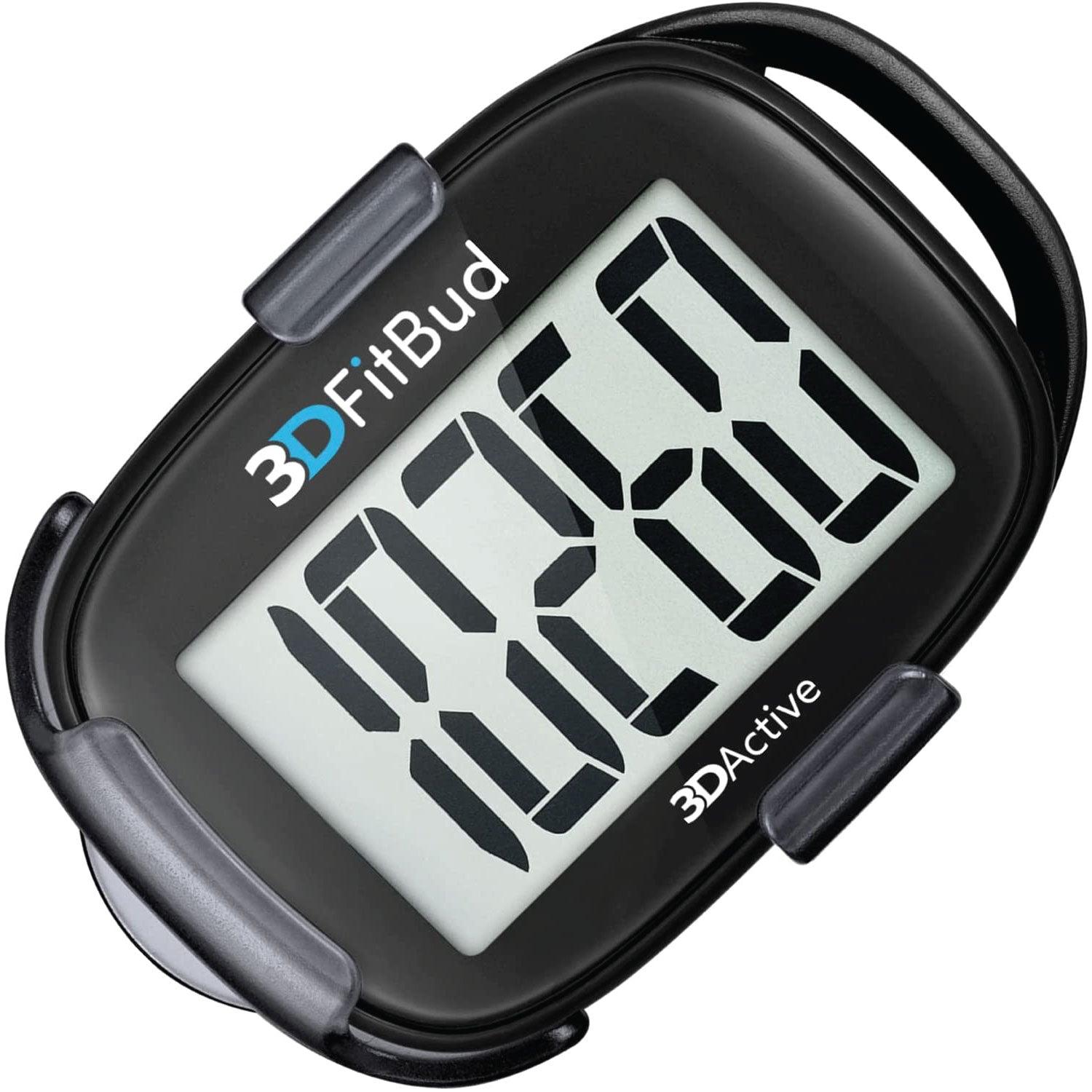 Simple Step Counter - 3D Pedometer with Clip and Lanyard A420S Black Sports & Outdoor - Tophatter Daily Deals