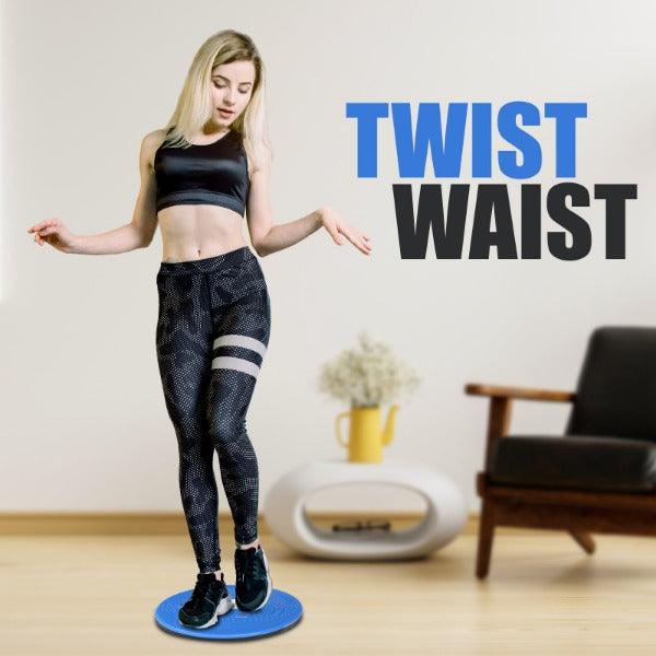 Exercise Twist Board - Waist Disc Board Twister Aerobic Exercise Foot Massage Fitness Reflexology Magnets Simply Fit Board Waist Torsion Disc Blue Exercise & Fitness - Tophatter Daily Deals
