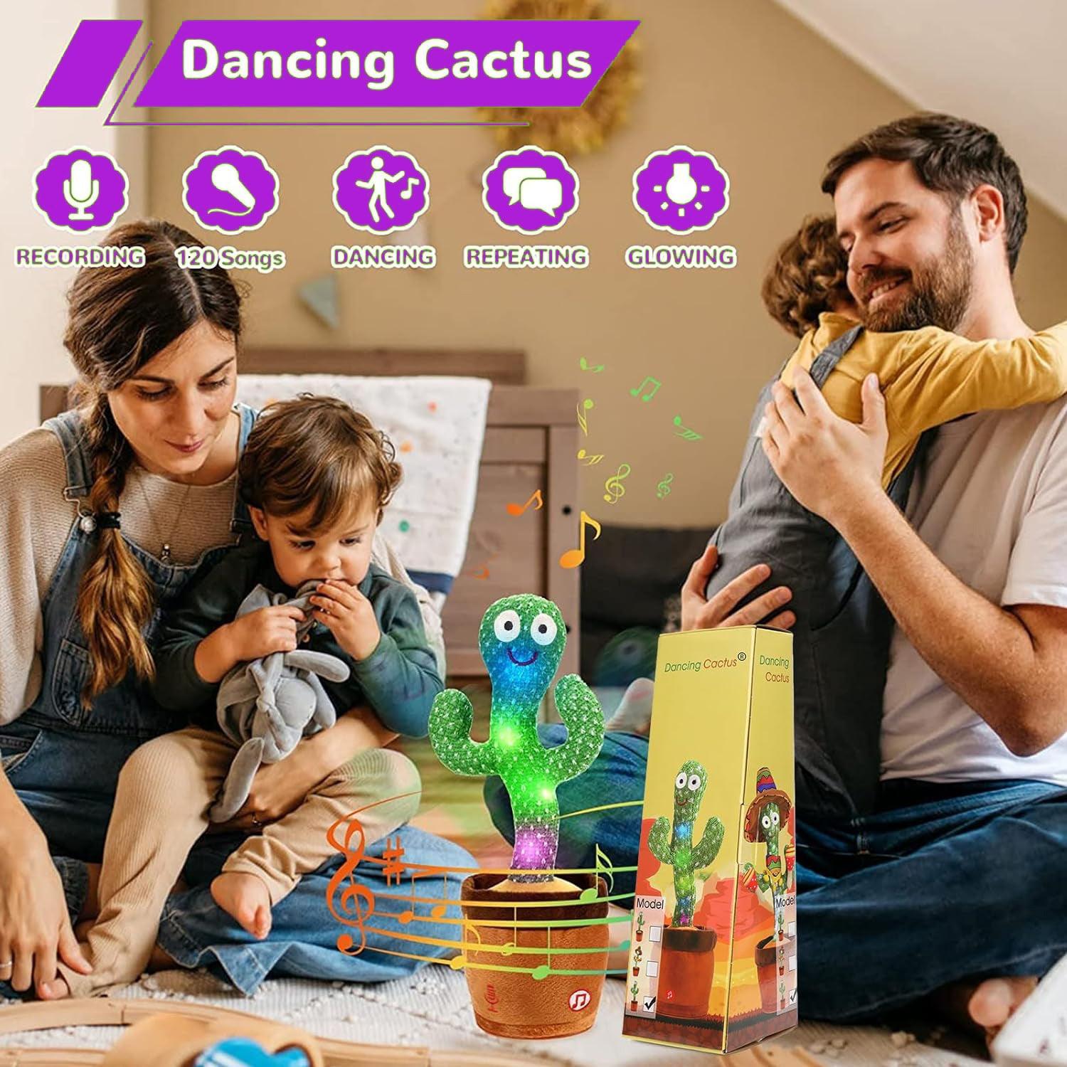 Dancing Cactus Toy - Singing Cactus Repeat What You Say Talking Cactus Toy for Children Baby & Toddler - Tophatter Daily Deals