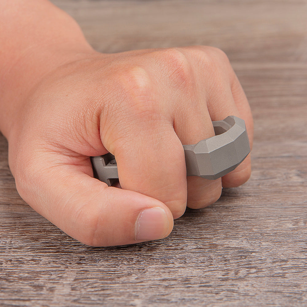 2025 New Single Finger Brass Knuckle Stainless Steel - Cakra EDC Gadgets Brass Knuckles - Tophatter Daily Deals