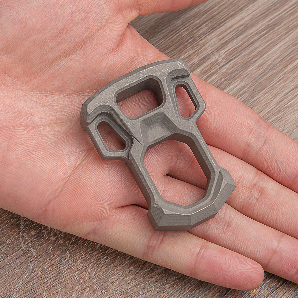 2025 New Single Finger Brass Knuckle Stainless Steel - Cakra EDC Gadgets Brass Knuckles - Tophatter Daily Deals