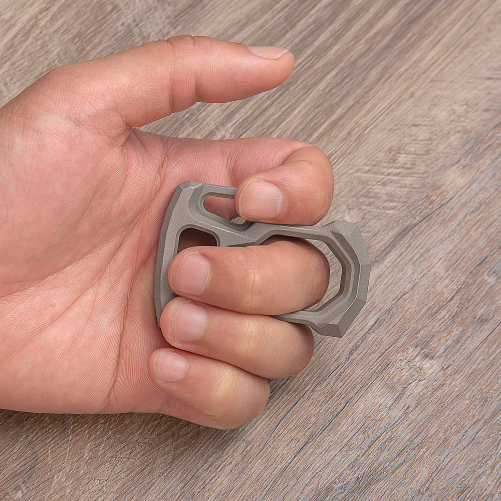 2025 New Single Finger Brass Knuckle Stainless Steel - Cakra EDC Gadgets Brass Knuckles - Tophatter Daily Deals